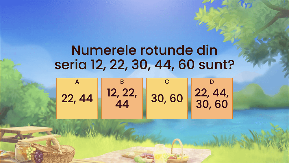 JOC - Rotunjirea numerelor naturale între 0 și 10 000