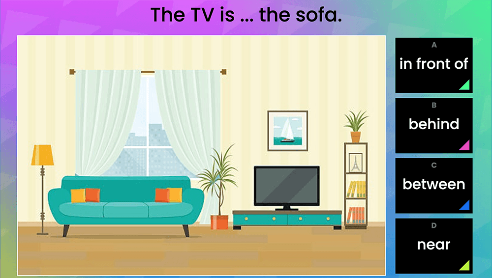 GAME - Prepositions of place