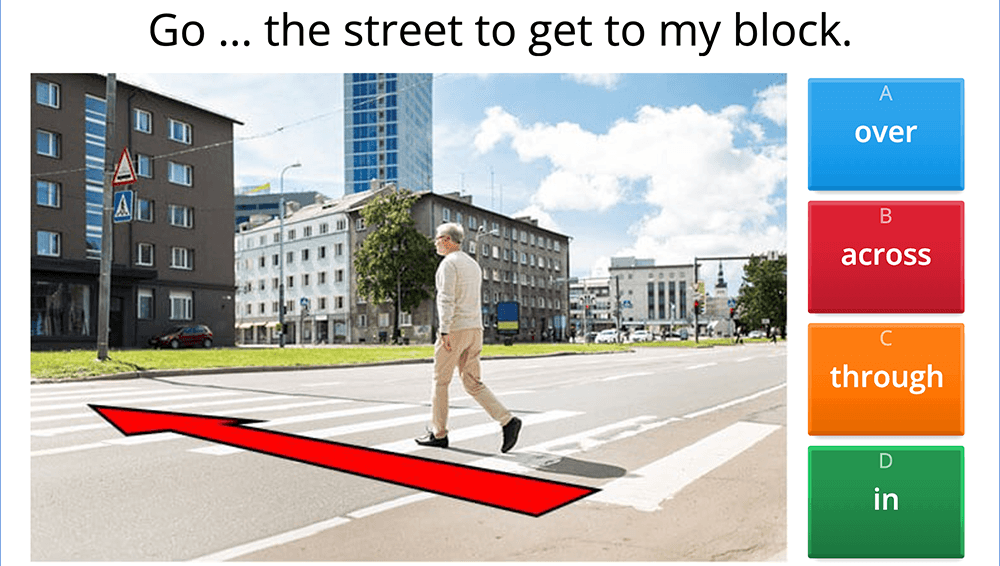 GAME  - Prepositions of movement