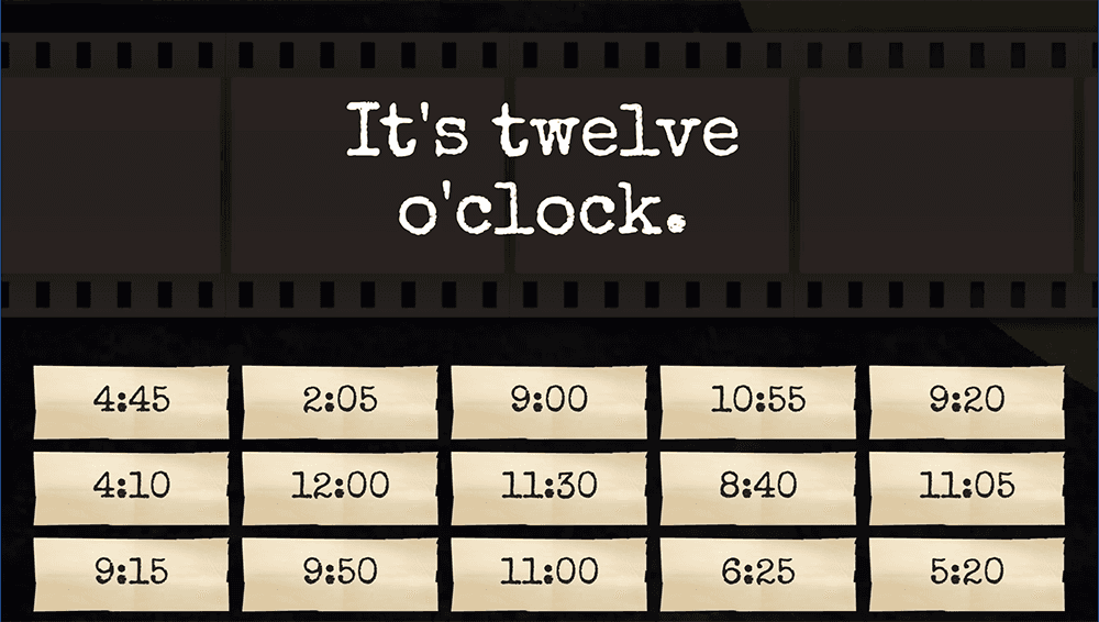 GAME  - Telling the time