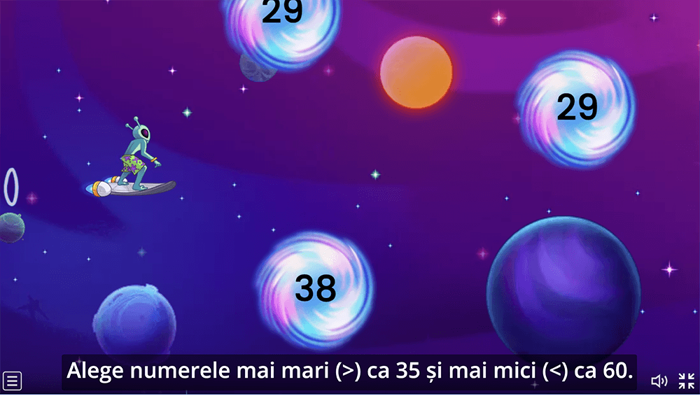 JOC - Compararea și ordonarea numerelor naturale