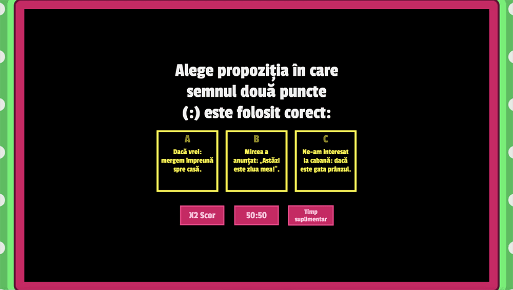 JOC - Doua puncte