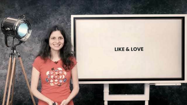 Like and love
