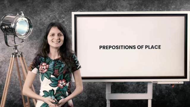 Prepositions of place