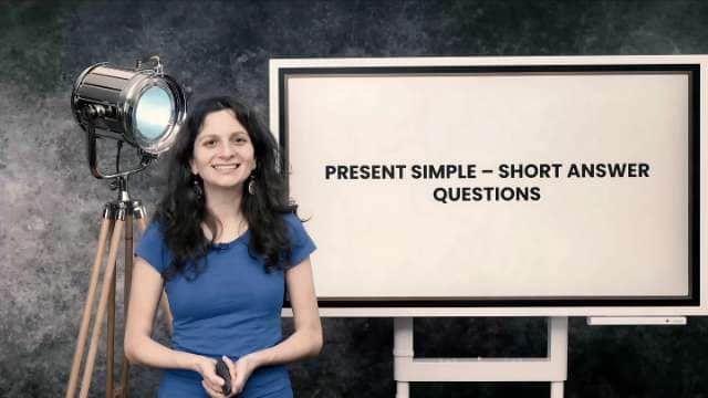 Present simple - short answer questions