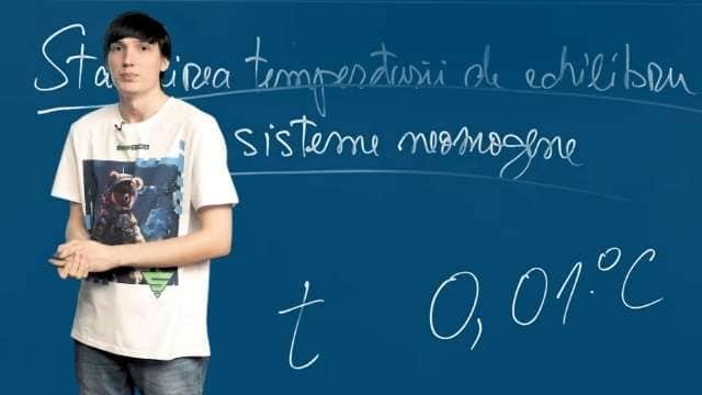 Stabilirea temperaturii de echilibru în sisteme neomogene