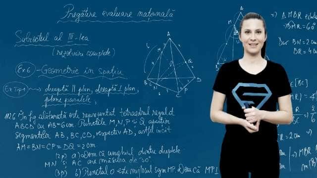 Dreapta perpendiculară pe un plan. Plane paralele - P3 - EN cl. VIII-a