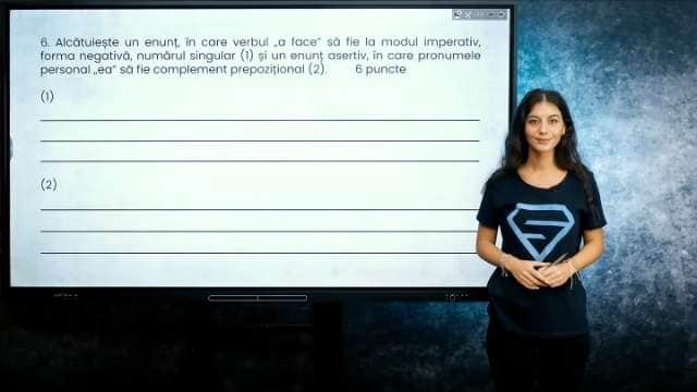 Tipuri de enunțuri. Părți de vorbire / de propoziție, moduri / timpuri verbale - EN cl. VIII-a