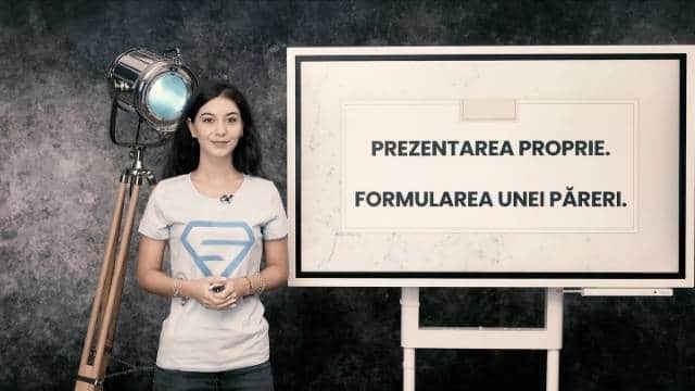 Prezentarea proprie. Formularea unei păreri