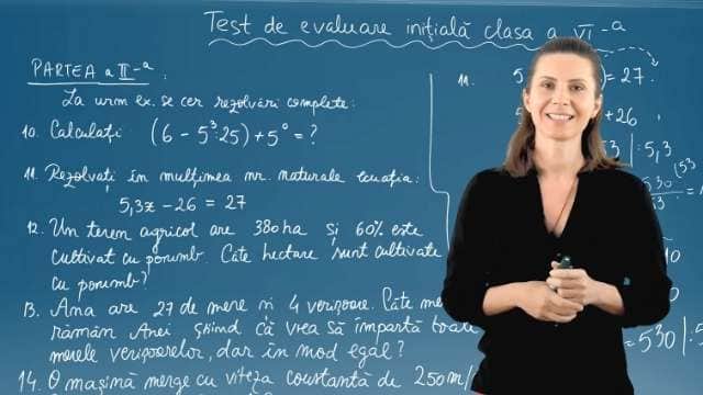 Test evaluare inițială - Model 2