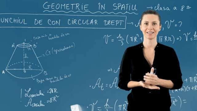 Trunchiul de Con Circular Drept - Formule
