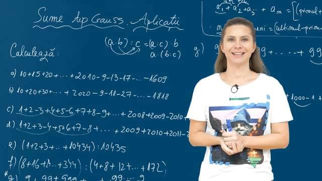 Sume de tip Gauss. Aplicații