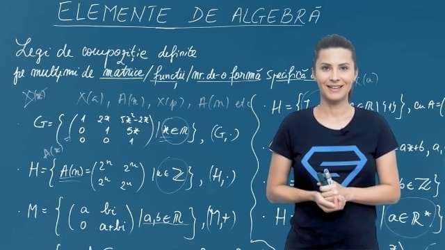 Legi de compozitie definite pe multimi de matrice / functii / nr. de o forma specifica data