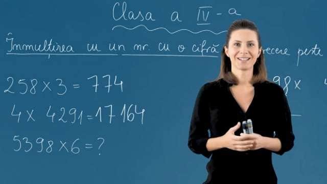 Înmulțirea cu un nr. cu o cifră, cu trecere peste ordin