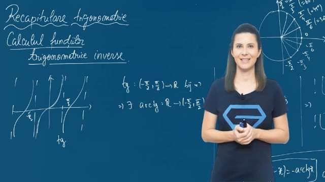 Recapitulare. Calculul funcțiilor trigonometrice inverse. Arcsin x / arctg x