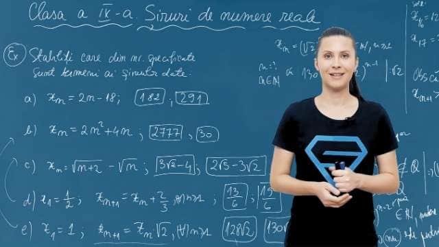 Șiruri de numere reale - Exerciții