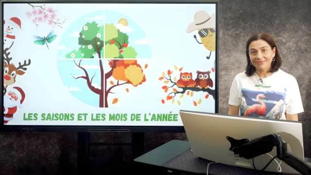 Les saisons et les mois de l'année. L'interrogation. Quels sont les loisirs tout au long de l'année?