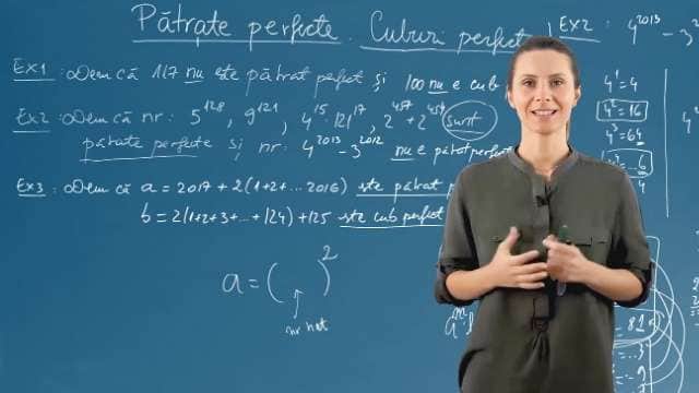 Pătrate perfecte. Cuburi perfecte