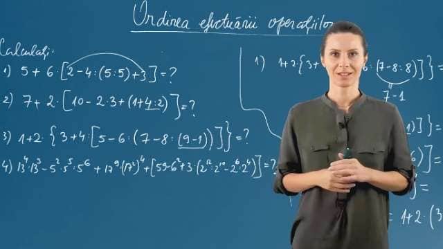 Ordinea efectuării operațiilor