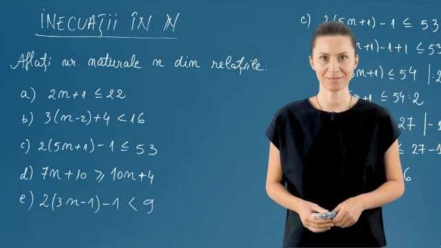 Inecuații în N