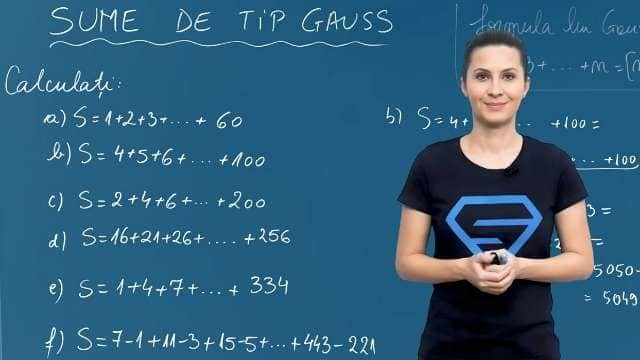 Sume de tip Gauss