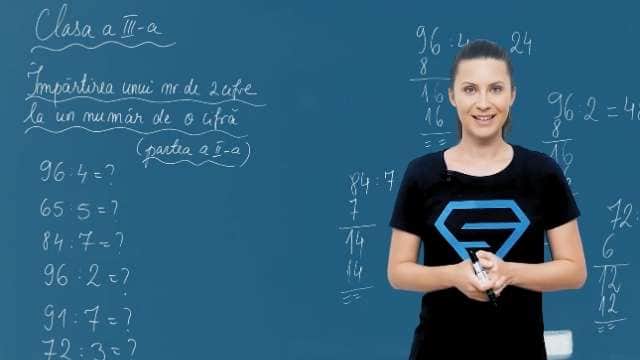 Împărțirea unui număr de 2 cifre la un număr de o cifră - Partea 4