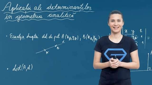 Aplicatii ale determinantilor in geometria analitica - P1