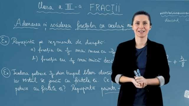 Adunarea și scăderea fracțiilor cu același numitor - P2
