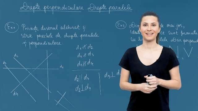Drepte paralele. Drepte perpendiculare