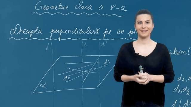 Drepte perpendiculare, dreapta perpendiculară pe un plan