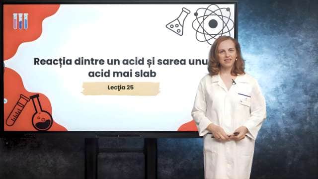 Reacția dintre un acid și sarea unui acid mai slab