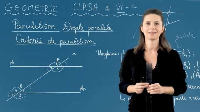 Paralelism. Drepte paralele. Criterii de paralelism