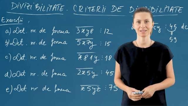 Exerciții criterii de divizibilitate