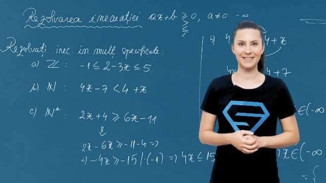 Rezolvarea ecuației ax+b>=0, a diferit de zero - P2