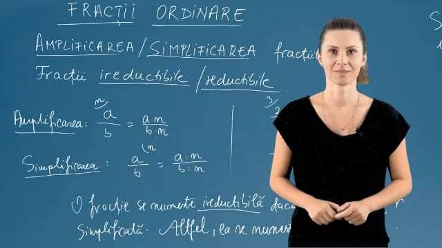 Amplificarea / simplificarea fracțiilor - fracții ireductibile / reductibile