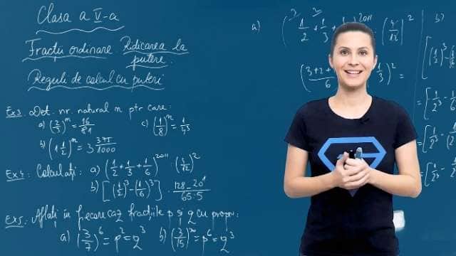 Ridicarea la putere. Reguli de calcul cu puteri - P2
