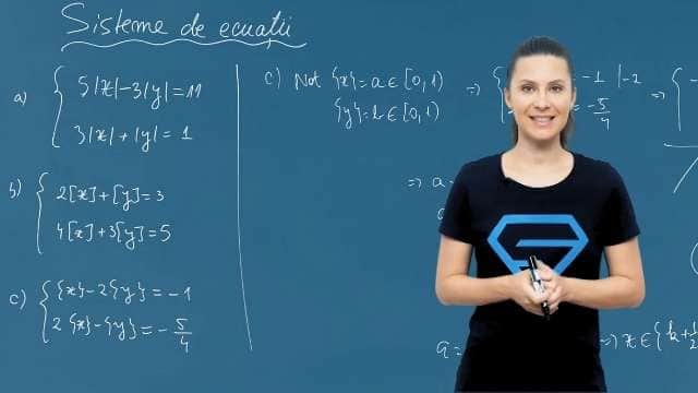 Sisteme de ecuații - P2