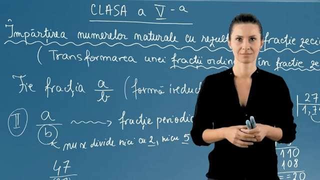 Împărtirea numerelor naturale cu rezultat fracție zecimală. Periodicitate