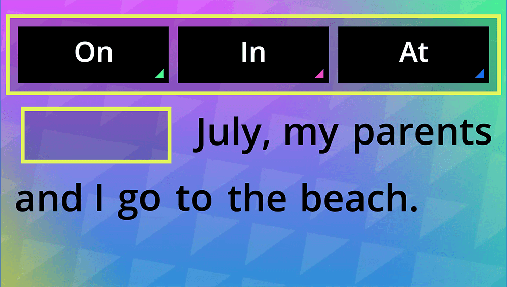 GAME - Days, months, seasons, time
