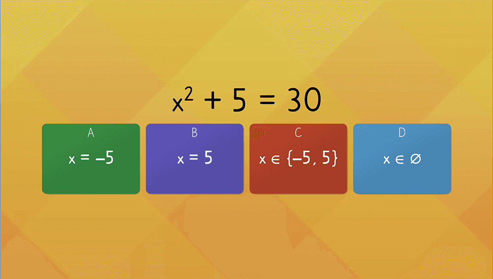JOC - Ecuații de forma x^2 = a, unde a ∈ ℝ