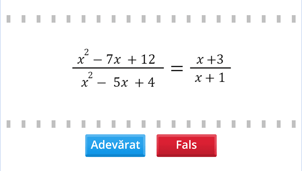 JOC - Scrierea sub formă de produs a unei expresii ax la puterea 2+bx+c=0, unde a ∈ R*, b, c ∈ R