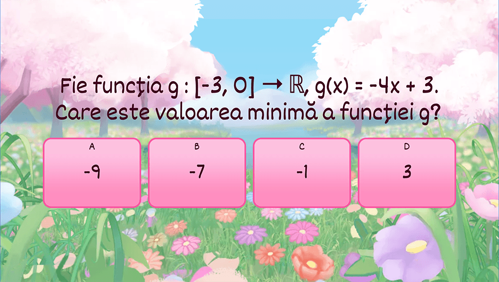 JOC - Functii de tipul: f:D-->R - P3